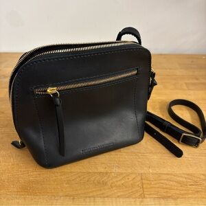 Portland Leather Luna Black Crossbody Bag